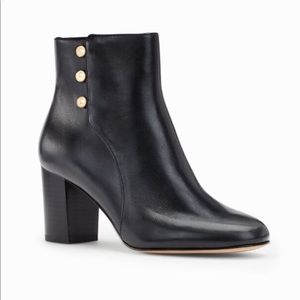 NIB Talbots Lilia Black Leather Boots 7.5